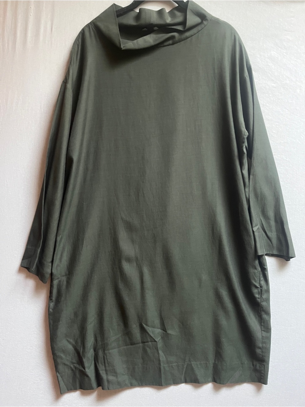 COS Oversized Funnel Neck Tunic Top Size M